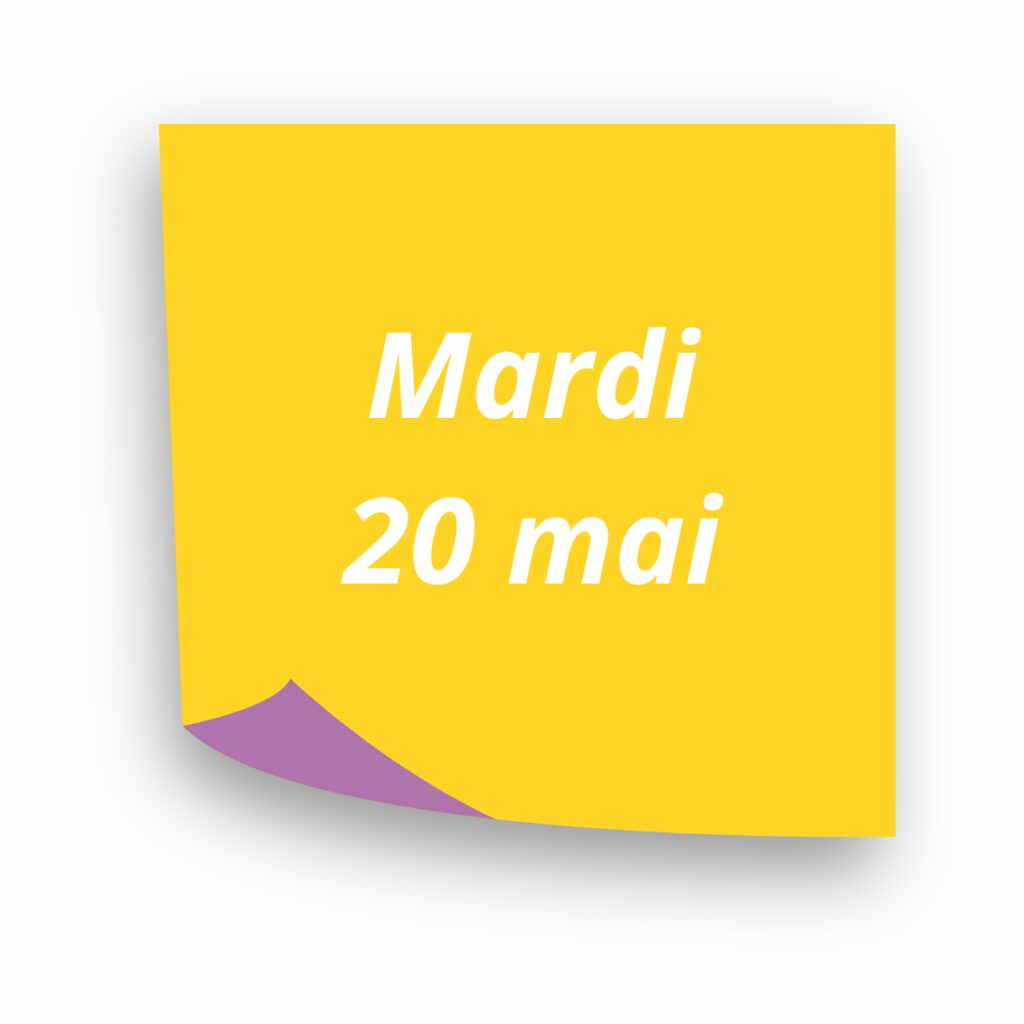 Mardi 20 mai