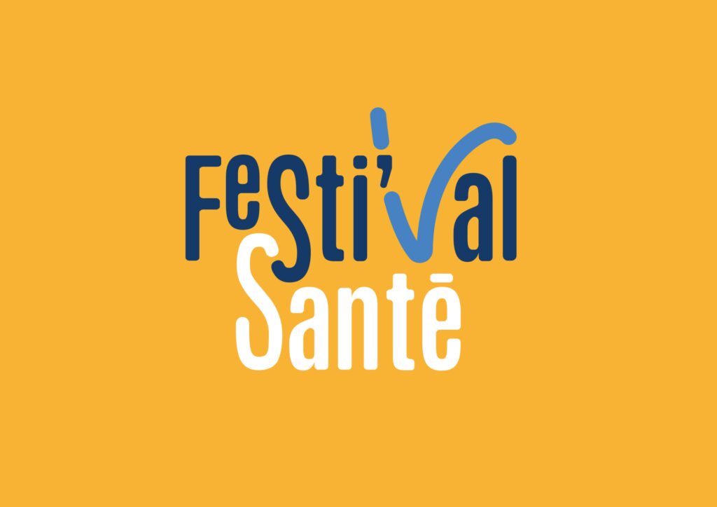 festival sante logo couleur fond jaune