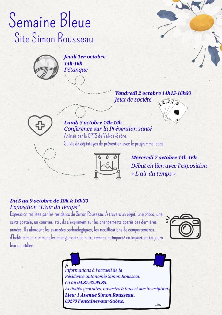 programme semaine bleue
